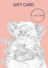 Load image into Gallery viewer, gift card koala flowers