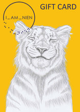 Load image into Gallery viewer, gift card smiling tiger