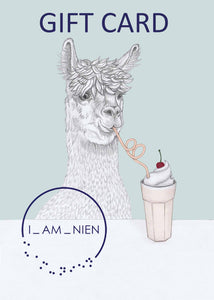 gift card alpaca milkshake