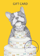 Load image into Gallery viewer, gift card french bulldog birthday