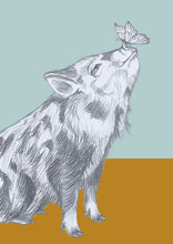 Load image into Gallery viewer, little pig and butterfly