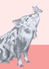 Load image into Gallery viewer, little pig and butterfly
