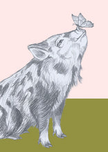 Load image into Gallery viewer, little pig and butterfly