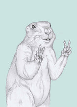 Load image into Gallery viewer, peace marmot