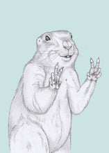 Load image into Gallery viewer, peace marmot