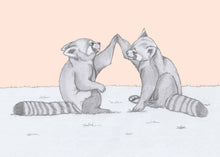 Load image into Gallery viewer, red panda high five