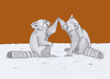 Load image into Gallery viewer, red panda high five