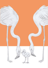 Load image into Gallery viewer, flamingo parents and baby