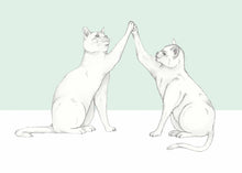 Load image into Gallery viewer, high five cats