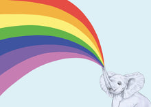 Load image into Gallery viewer, rainbow elephant