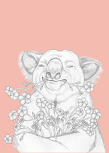 Load image into Gallery viewer, koala with flowers