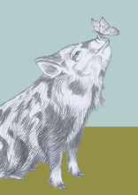 Load image into Gallery viewer, little pig and butterfly