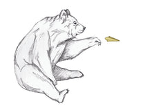 Load image into Gallery viewer, Paper plane bear
