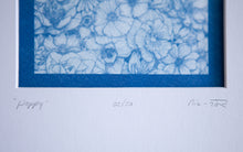 Load image into Gallery viewer, Poppy Cyanotype