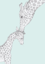 Load image into Gallery viewer, giraffe parent and baby