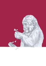 Load image into Gallery viewer, gorilla with flower