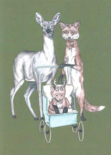 Load image into Gallery viewer, oh baby, deer fox couple
