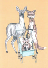 Load image into Gallery viewer, oh baby, deer fox couple