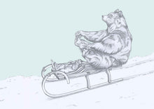 Load image into Gallery viewer, sleigh ride bear and hare