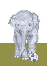 Load image into Gallery viewer, soccer elephant