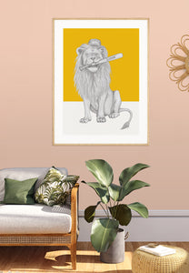 Baseball Lion