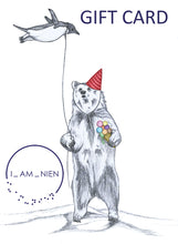 Load image into Gallery viewer, gift card bear penguin
