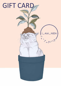 gift card cat plant