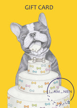 Load image into Gallery viewer, gift card french bulldog birthday
