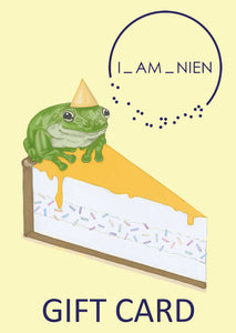gift card frog birthday