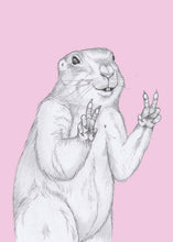 Load image into Gallery viewer, peace marmot
