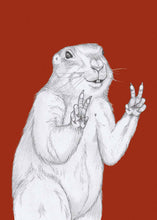 Load image into Gallery viewer, peace marmot
