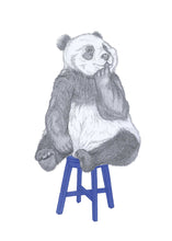 Load image into Gallery viewer, pensive panda
