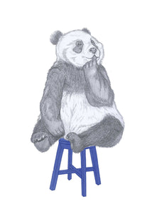 pensive panda