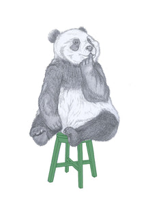 pensive panda