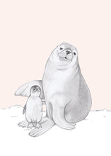 Load image into Gallery viewer, buddies, penguin and seal
