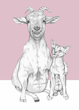 Load image into Gallery viewer, goat and cat

