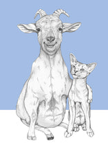 Load image into Gallery viewer, goat and cat
