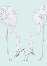 Load image into Gallery viewer, flamingo parents and baby
