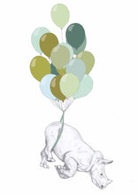 Load image into Gallery viewer, flying rhino balloons
