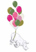 Load image into Gallery viewer, flying rhino balloons
