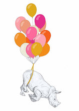 Load image into Gallery viewer, flying rhino balloons
