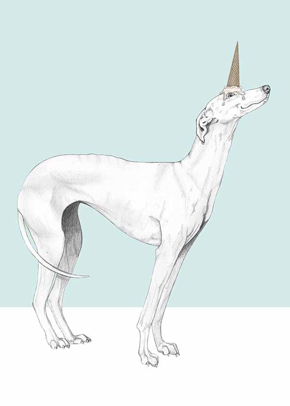 greyhound unicorn