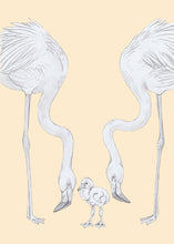 Load image into Gallery viewer, flamingo parents and baby
