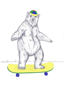 Skateboard bear