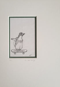 Original Skateboard Penguin