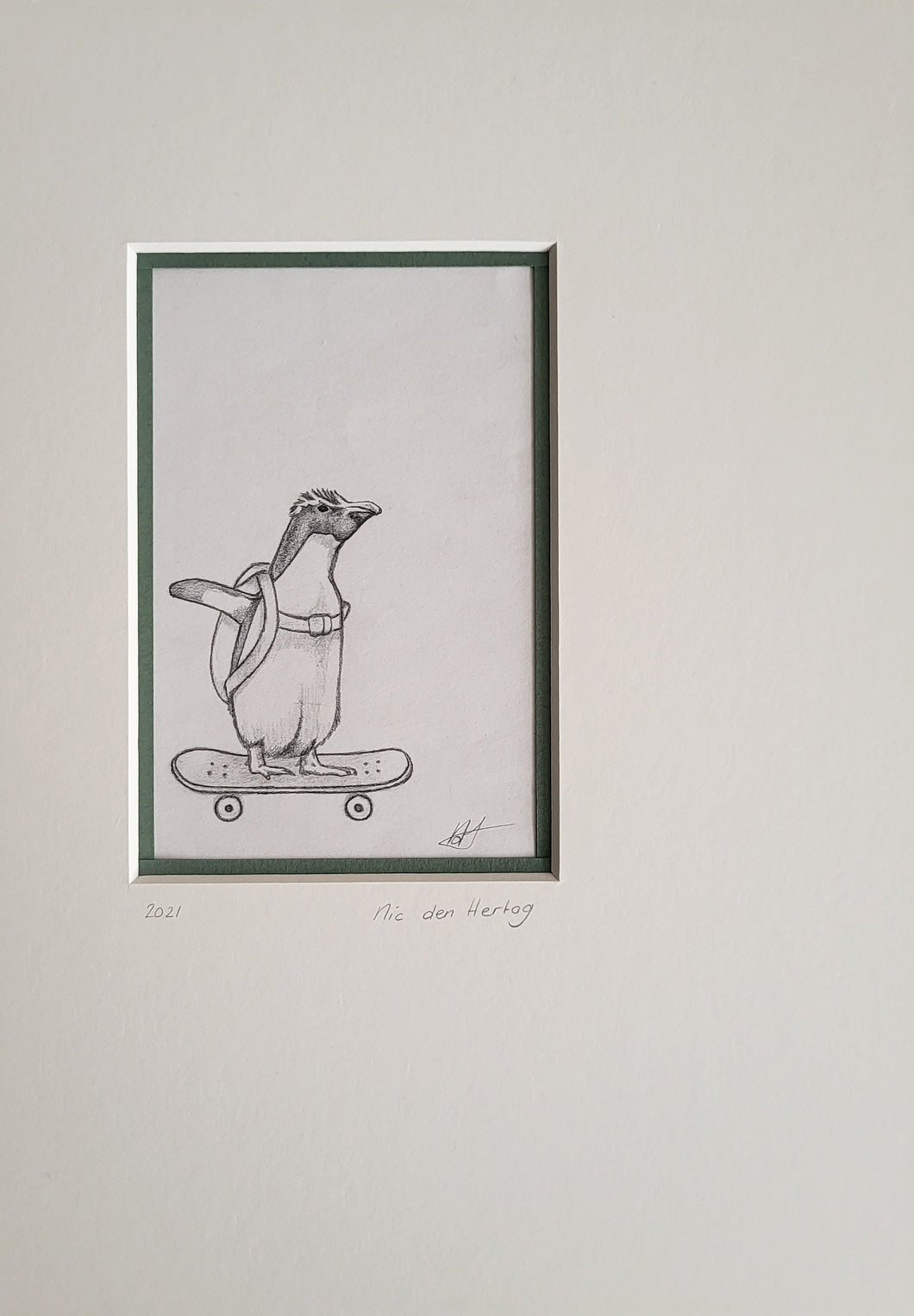 Original Skateboard Penguin