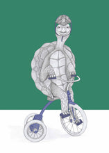 Load image into Gallery viewer, turtle on tricycle
