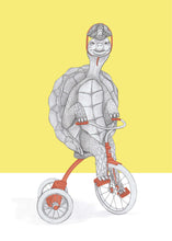 Load image into Gallery viewer, turtle on tricycle
