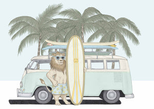 surfer lion