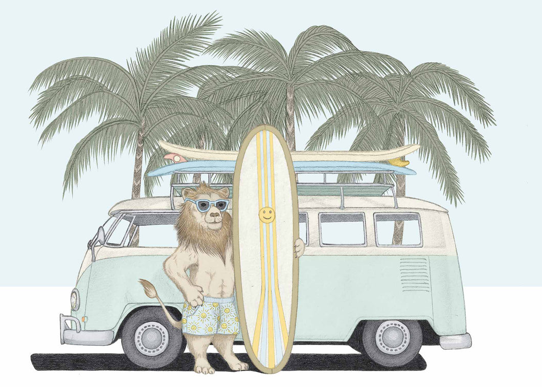 Surfer Lion